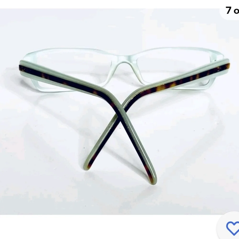 DKNY women's Tortoise Rectangular perscription Frame W Teal Interior Glasses New
